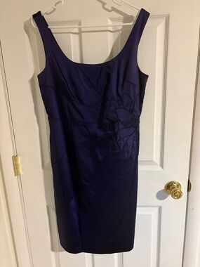 Suzi Chin for Maggy Boutique Purple Sleeveless Midi Dress